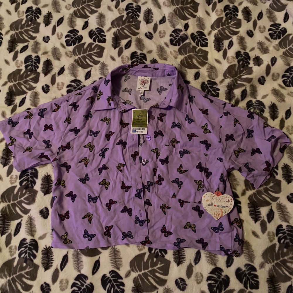 Purple Butterfly Blouse